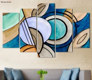 Modern Velvet Art Panels - Set of 5 Frames
