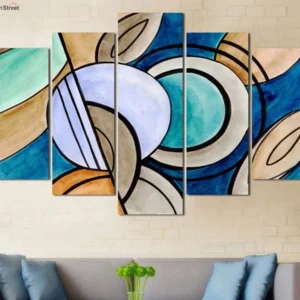 Modern Velvet Art Panels - Set of 5 Frames