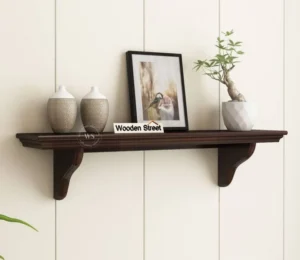 Keller Wall Shelves ( Walnut Finish )