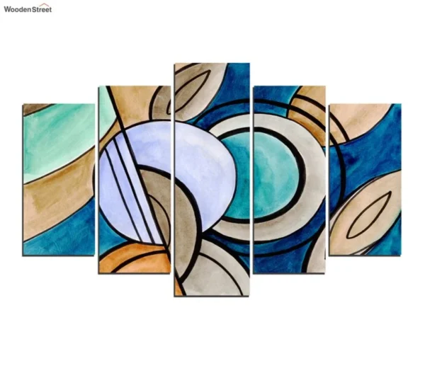 Modern Velvet Art Panels - Set of 5 Frames - Image 2