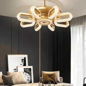 Golden Glide Retractable Ceiling Fan