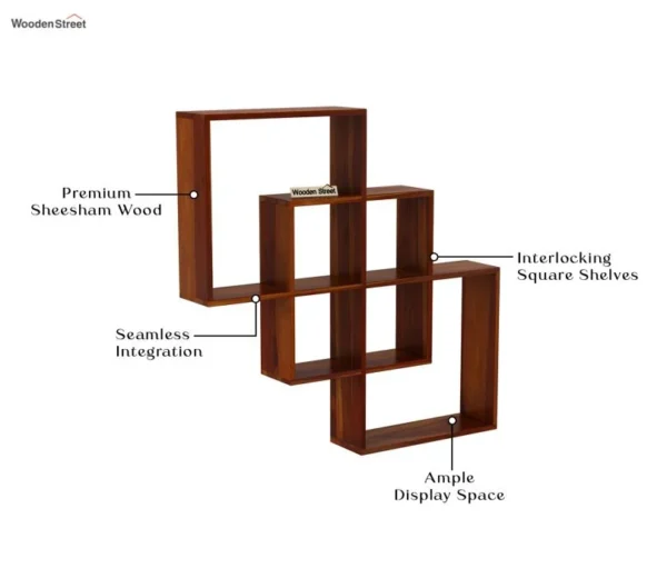 Grizzo Wall Shelf ( Honey Finish ) - Image 4