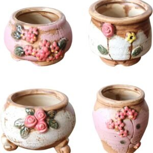 Small Succulent Flower Pot Cement Flower Pot Mini Ceramic