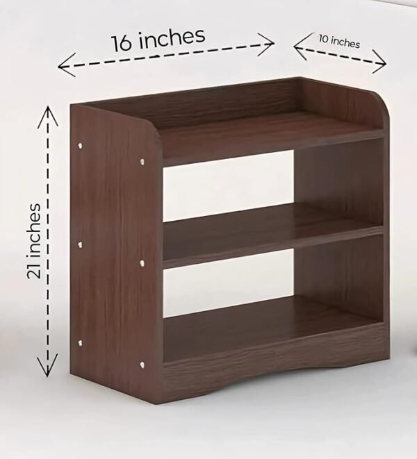 Modern Bedside Table with 3 Shelves - Image 2