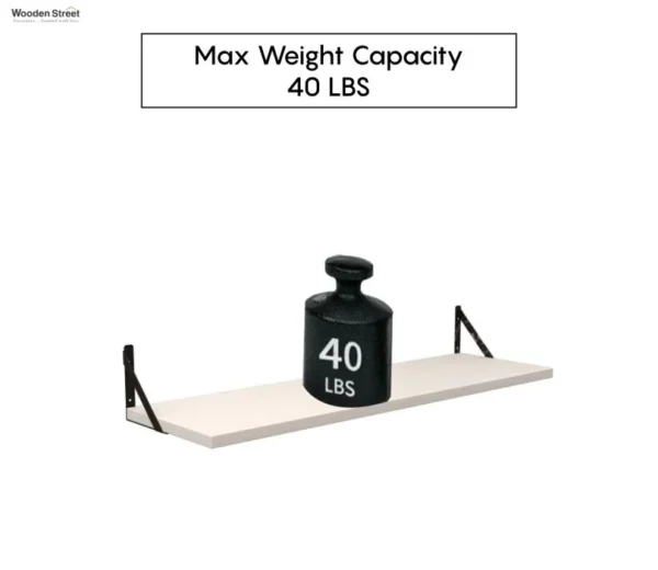 Aloft Wall Shelf With Bracket, Modern Wood & Metal Wall Mounted Shelves For Living - Image 6