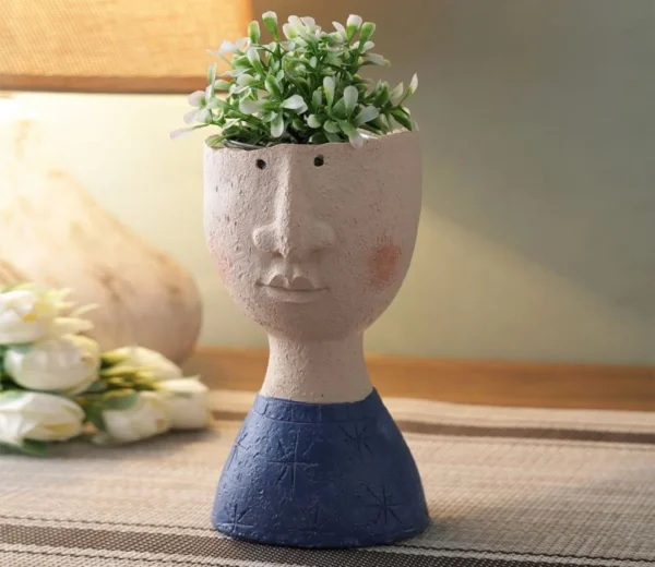 Blue Potrait Planter
