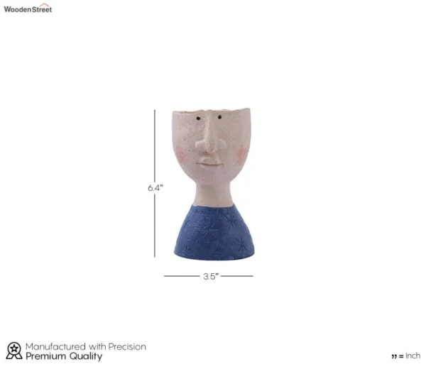 Blue Potrait Planter - Image 6