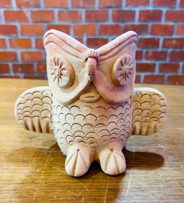 Beige Tiny Owl Oasis Clay Planter pf-share-iconShare By Swadeh - Image 5