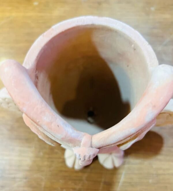 Beige Tiny Owl Oasis Clay Planter pf-share-iconShare By Swadeh - Image 4