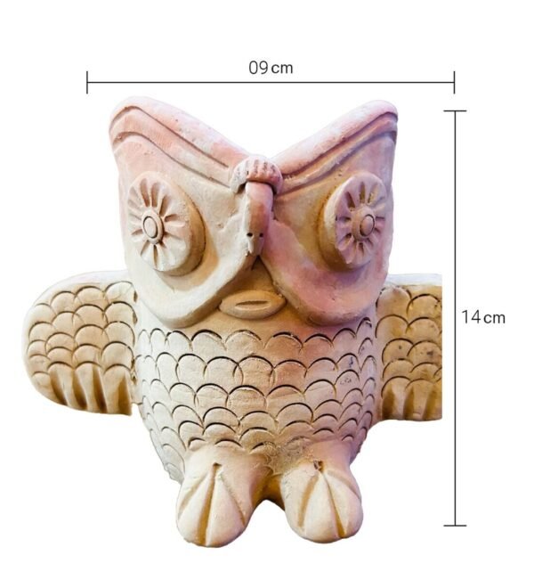 Beige Tiny Owl Oasis Clay Planter pf-share-iconShare By Swadeh - Image 2