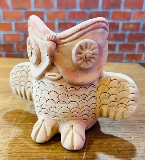 Beige Tiny Owl Oasis Clay Planter pf-share-iconShare By Swadeh - Image 3