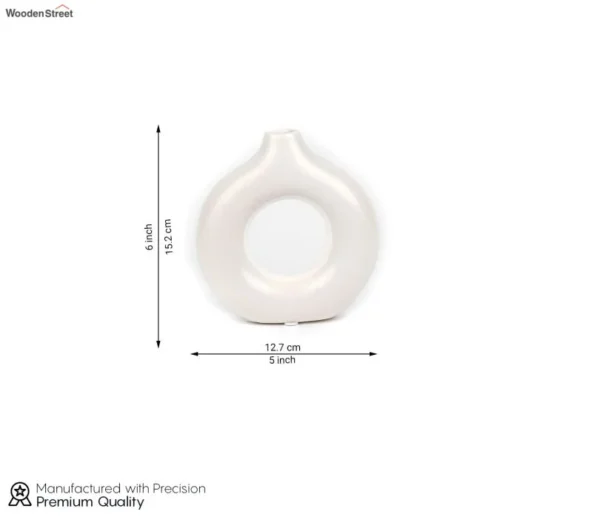 Polymera Ceramic Donut Vase- Set of 3 - Image 3