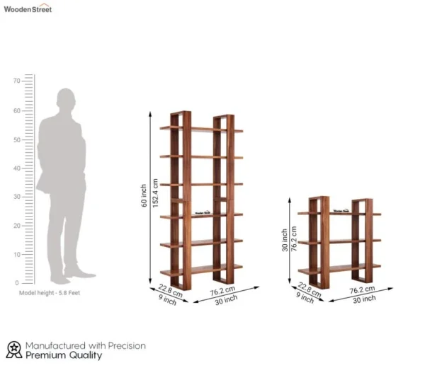Preston Wall Shelf ( Honey Finish ) - Image 4
