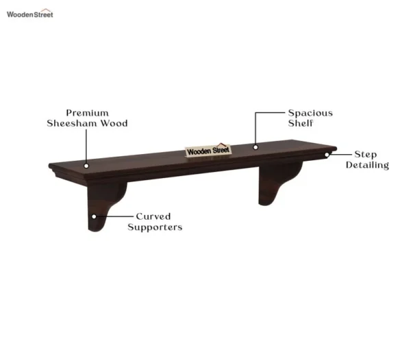Keller Wall Shelves ( Walnut Finish ) - Image 3